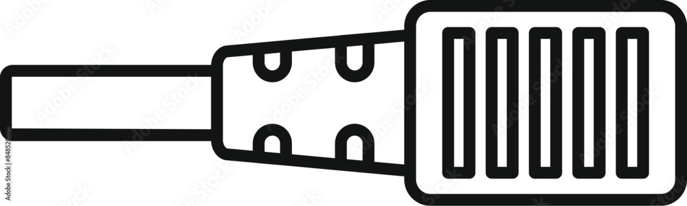 Optic cable connecting into internet router modem providing fast fiber optic internet connection Optic cable connecting into internet router modem providing fast fiber optic internet connection
