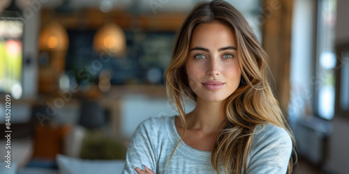 Wallpaper Mural Focused Young Professional Woman in Office Torontodigital.ca