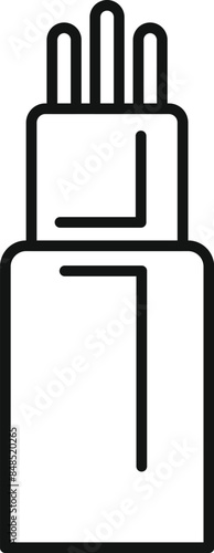 Optic fiber cable transmitting digital data through glass wires with high speed