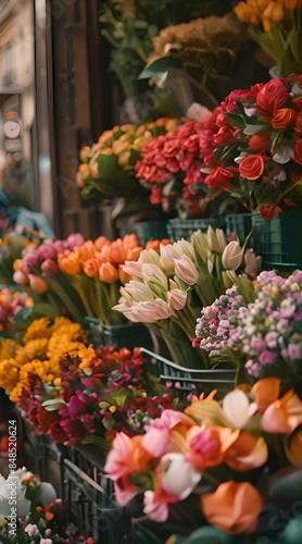 Wallpaper Mural A colorful summer market with fresh flowers and produce 4K Video Torontodigital.ca