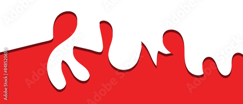 paint splashes collide isolated on white background. Template Dividers Shapes for Website. Abstract Design Elements. Divider Header with Curve Lines, Drops and Wave Collection. vector illustration.