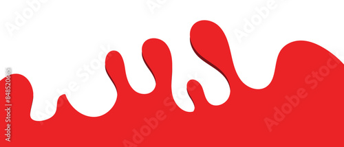 paint splashes collide isolated on white background. Template Dividers Shapes for Website. Abstract Design Elements. Divider Header with Curve Lines, Drops and Wave Collection. vector illustration.