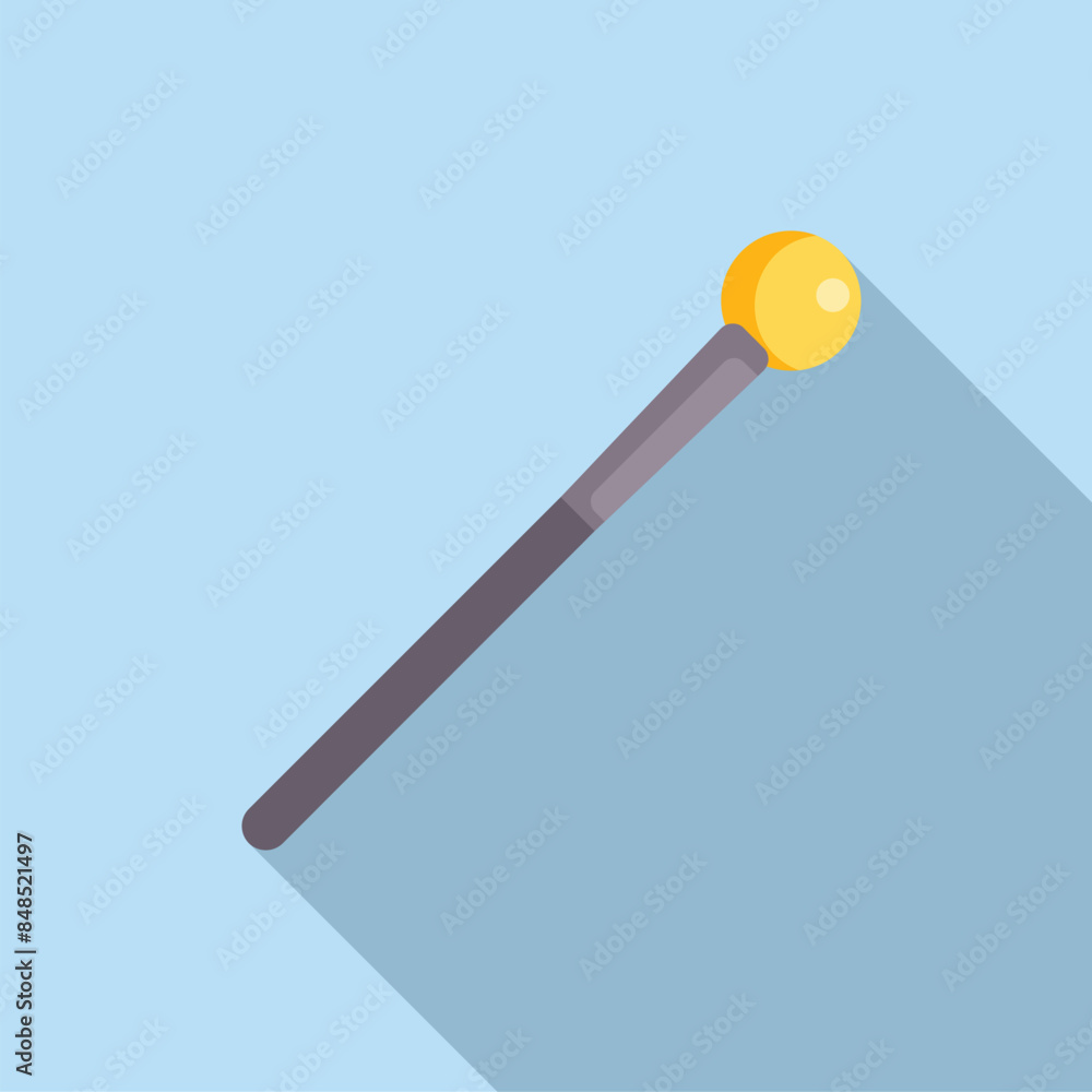 Icon with a long shadow illustrating the concept of a fire starter Icon with a long shadow illustrating the concept of a fire starter