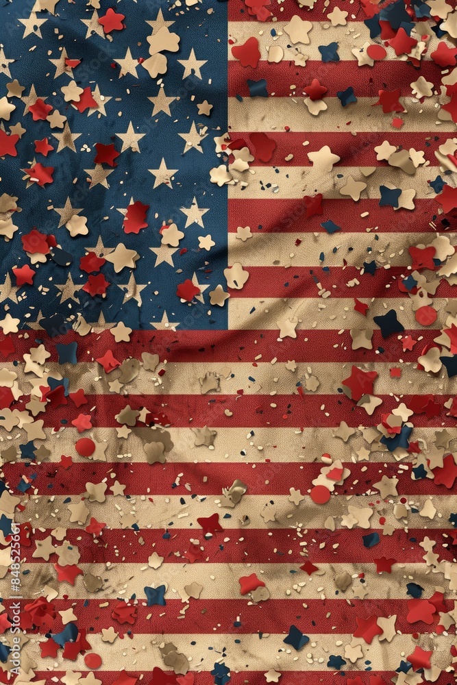 American Flag and Star Waves pattern This pattern is perfect as a digital wallpaper or print on items celebrating USA victory day American Flag and Star Waves pattern This pattern is perfect as a digital wallpaper or print on items celebrating USA victory day