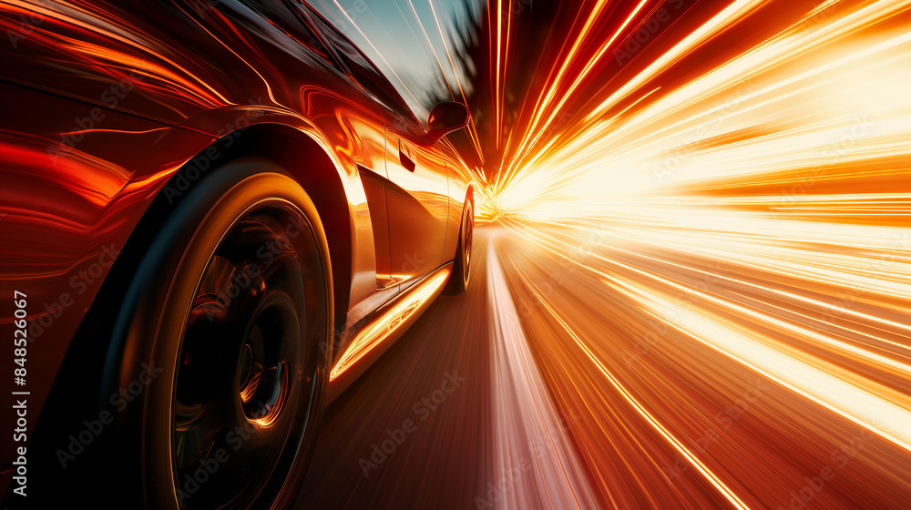 High Speed lights, motion trails High Speed lights, motion trails