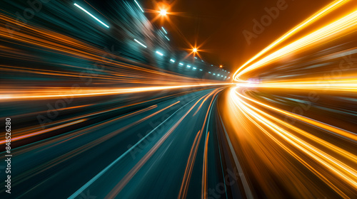 Wallpaper Mural High Speed lights, motion trails Torontodigital.ca