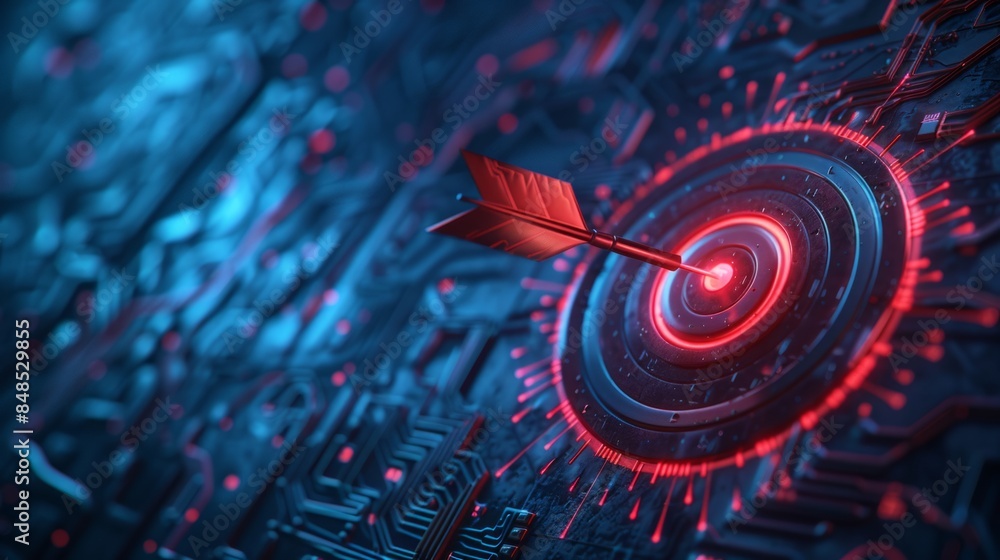 Fototapeta premium Cyber Target Achieved