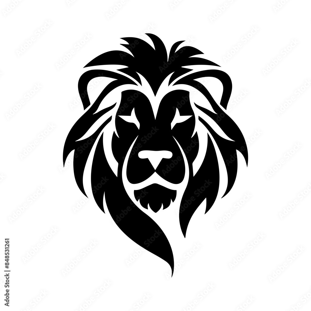 Fototapeta premium lion head vector