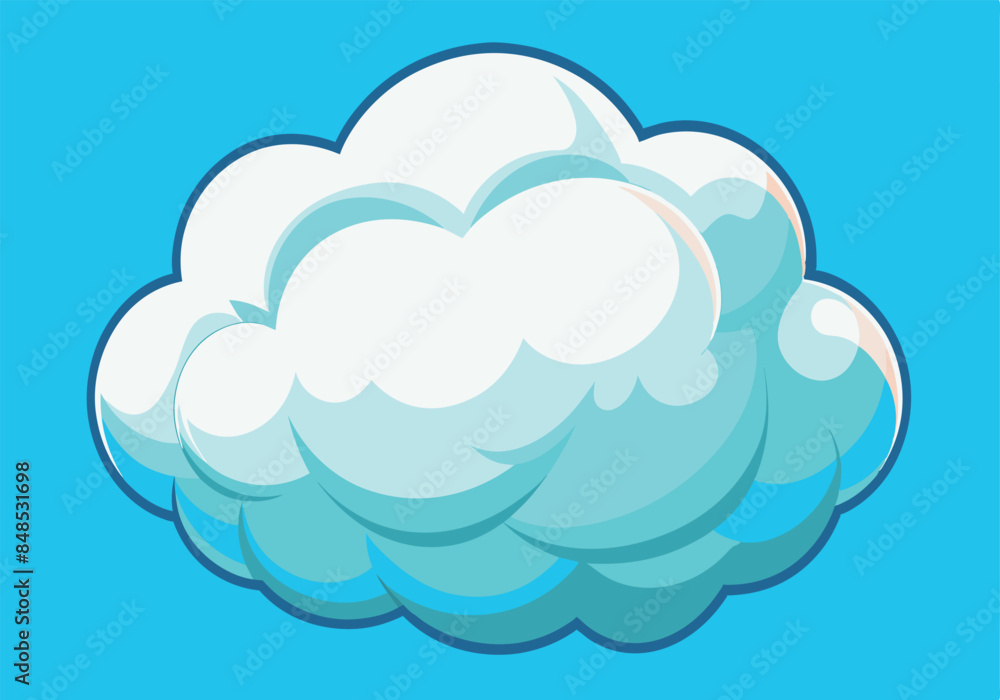 Blue sky cartoon cloud vector illustration Blue sky cartoon cloud vector illustration