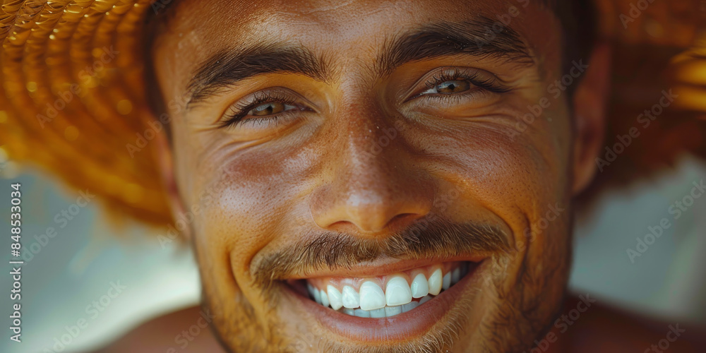 Bright Smiling Spanish Man Bright Smiling Spanish Man