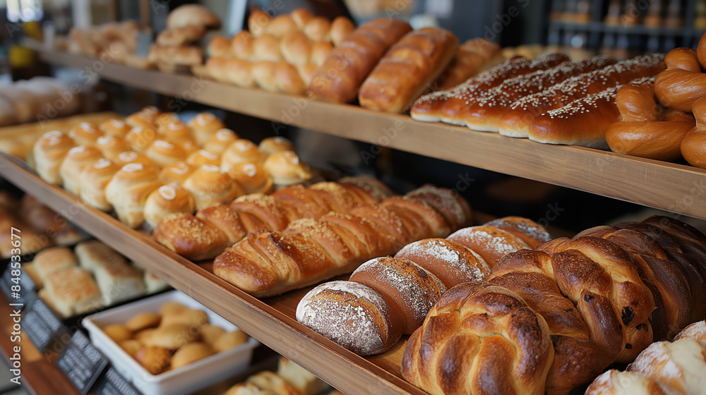 baked bread in the shop baked bread in the shop