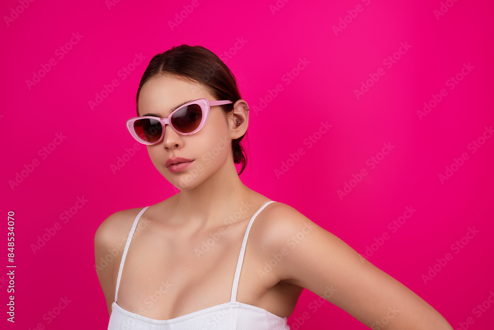 Beauty portrait of young woman. Beauty model posing in studio. Portrait of beauty girl. Woman sensual face close up. Pretty beauty girl portrait on studio background. Fashion style portrait. Beauty portrait of young woman. Beauty model posing in studio. Portrait of beauty girl. Woman sensual face close up. Pretty beauty girl portrait on studio background. Fashion style portrait.