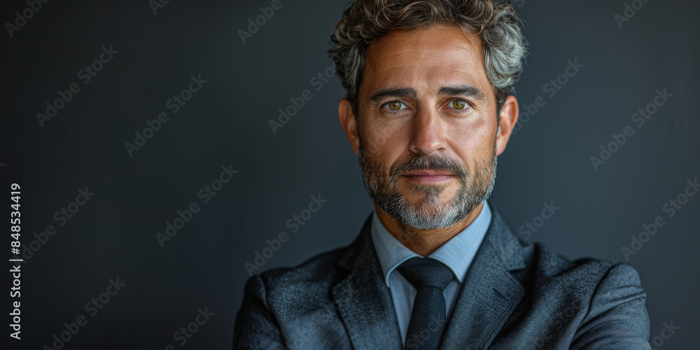 Confident Businessman with Blue Eyes Confident Businessman with Blue Eyes