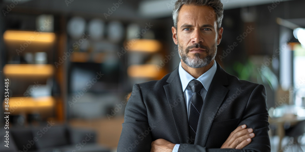 Confident Businessman with Blue Eyes Confident Businessman with Blue Eyes
