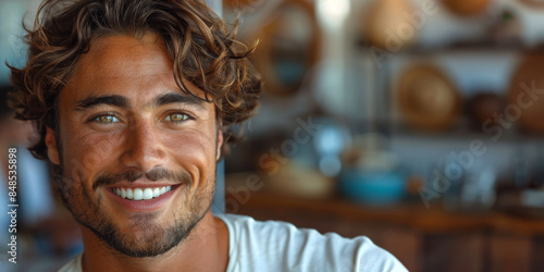 Young Spanish Man with Bright Smile