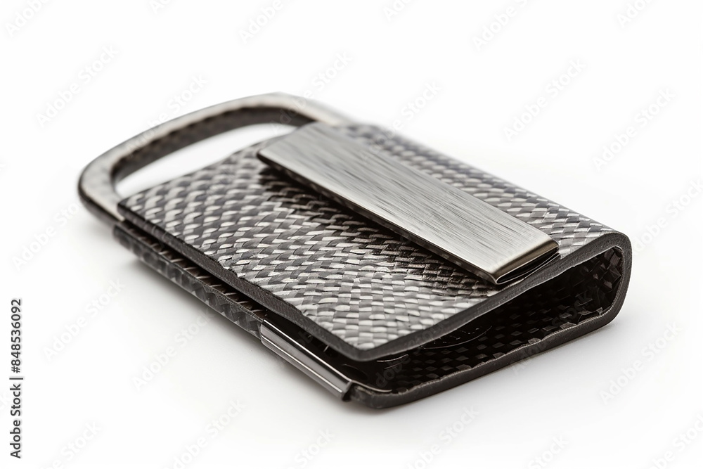 Leather Wallet with Cash and Cards: Brown Business Purse Isolated on White Background Leather Wallet with Cash and Cards: Brown Business Purse Isolated on White Background