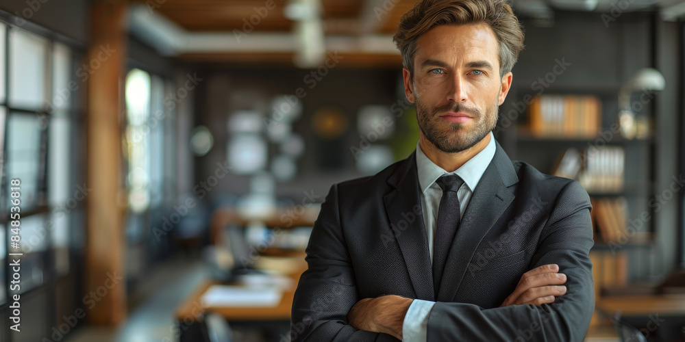Fototapeta premium Confident Businessman in Suit