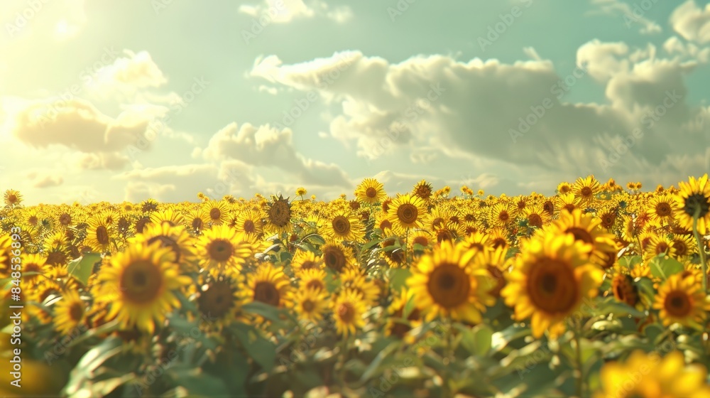 Fototapeta premium Sunflower field