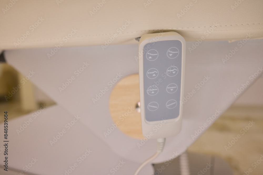 Modern spa with white massage chair and luxurious marble flooring for serene relaxation Modern spa with white massage chair and luxurious marble flooring for serene relaxation
