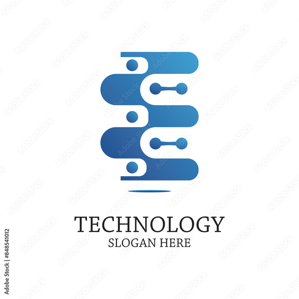 Technology logo design simple concept Premium Vector Technology logo design simple concept Premium Vector