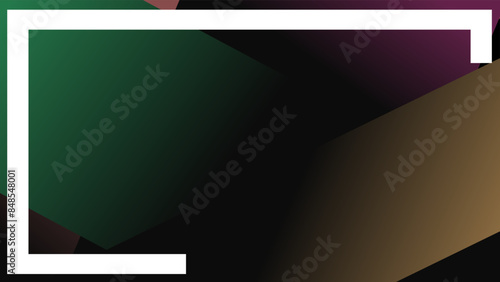 Minimalist design dull colors with white broken frame creative background