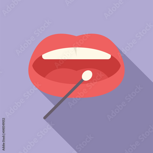 Doctor taking saliva sample with cotton swab for dna test in laboratory