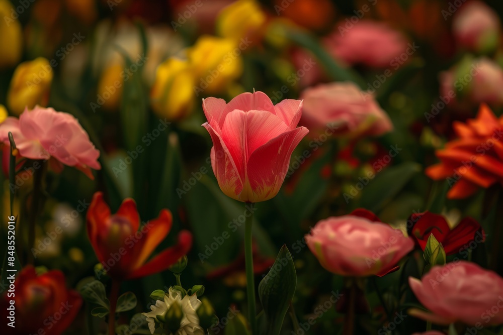 Obraz premium Theres always that one flower out of the bunch 