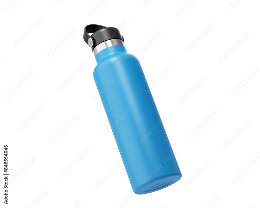 Blank Hydro Flasks Dew Bottle, Sport Water Bottle Packaging Isolated On Transparent Background, Prepared For Mockup, 3D Render. Blank Hydro Flasks Dew Bottle, Sport Water Bottle Packaging Isolated On Transparent Background, Prepared For Mockup, 3D Render.