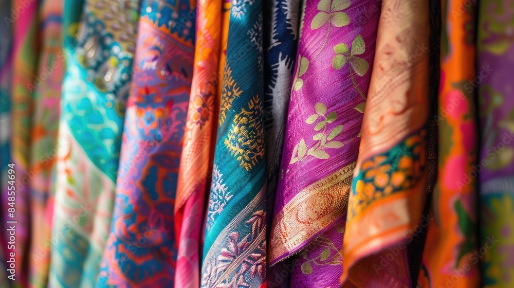 Colorful Digital Printing in Complete Saree Patterns Colorful Digital Printing in Complete Saree Patterns
