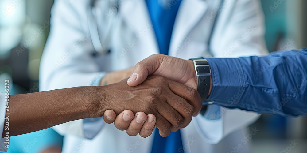 Handshake Between a Doctor and a Patient Handshake Between a Doctor and a Patient