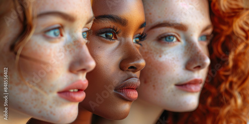 Ethnically Diverse Group of Women with Various Hairstyles © VertigoAI