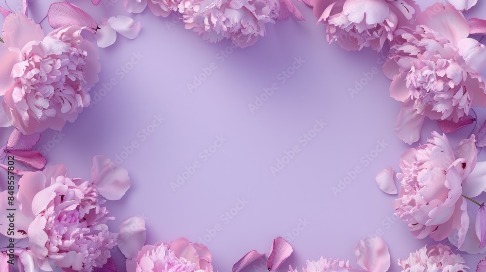 A purple background with pink flowers in the center. A purple background with pink flowers in the center.