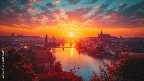 Typical scene Prague, Czech Republic city skyline © Robert Herhold