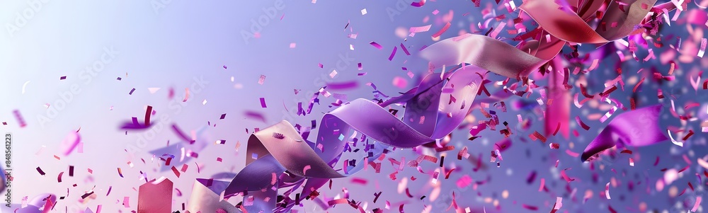 white lines flowing across a wide dark pink background with sparkles and plenty of copy space for greeting text. white lines flowing across a wide dark pink background with sparkles and plenty of copy space for greeting text.