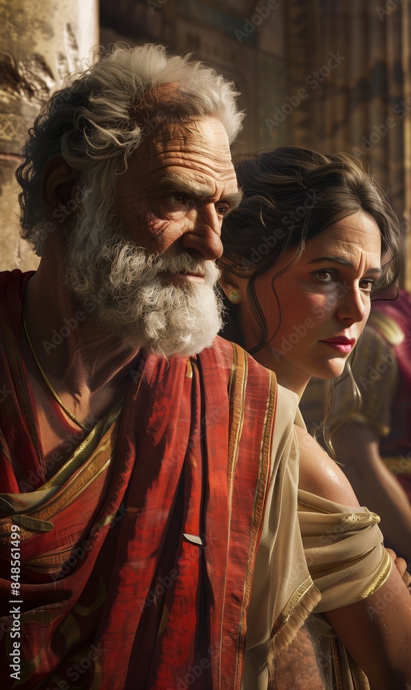 Jethro Reunites with Zipporah: Unreal Engine Photographic Art with Ultr Jethro Reunites with Zipporah: Unreal Engine Photographic Art with Ultr
