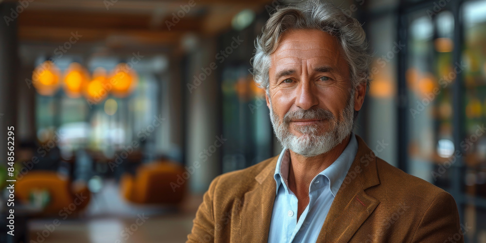 Portrait of Successful Senior Businessman Consultant Portrait of Successful Senior Businessman Consultant
