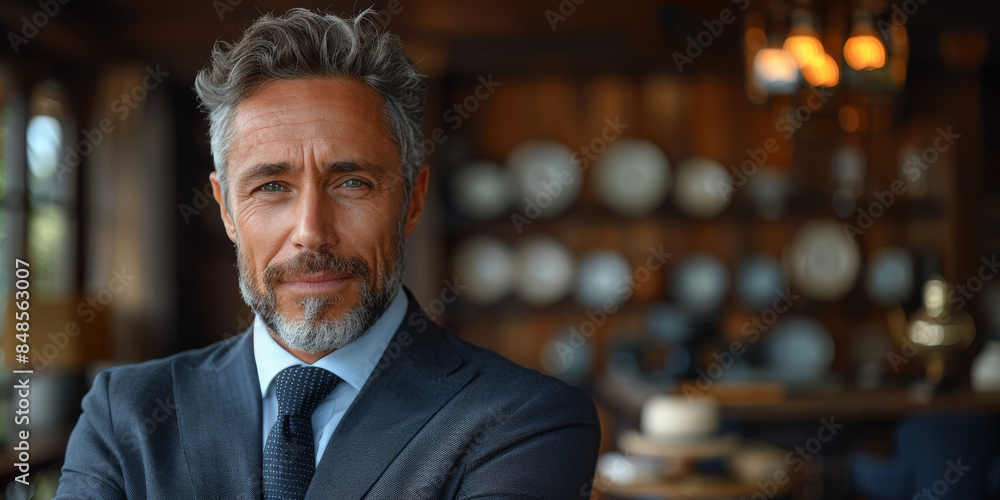 Mature 50-Year-Old Confident Professional Manager Mature 50-Year-Old Confident Professional Manager