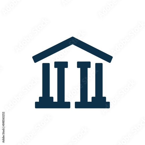 courthouse icon symbol sign vector