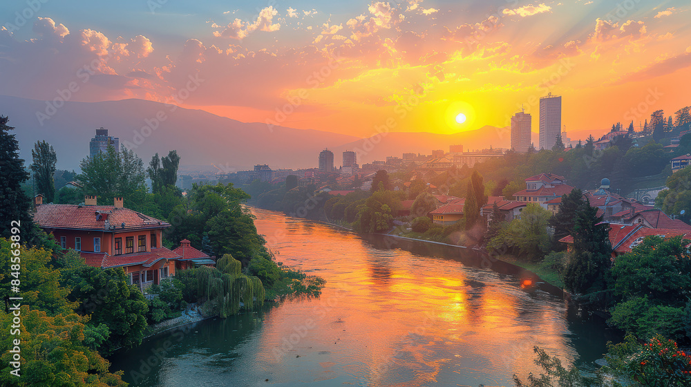 Sarajevo, Bosnia and Herzegovina created with Generative AI technology Sarajevo, Bosnia and Herzegovina created with Generative AI technology