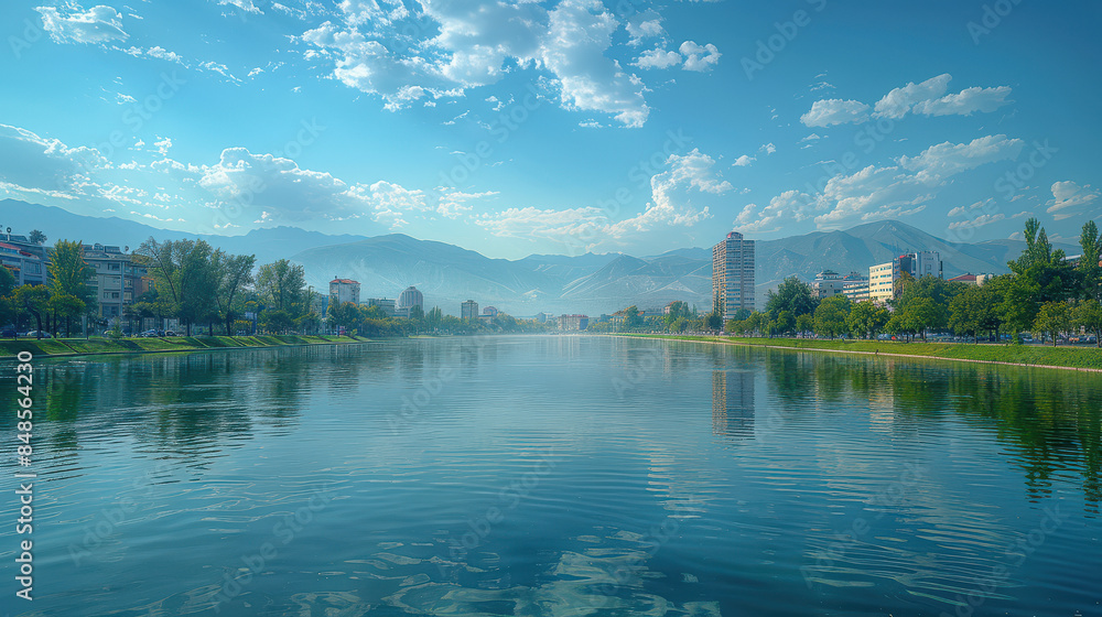 Skopje, North Macedonia created with Generative AI technology Skopje, North Macedonia created with Generative AI technology