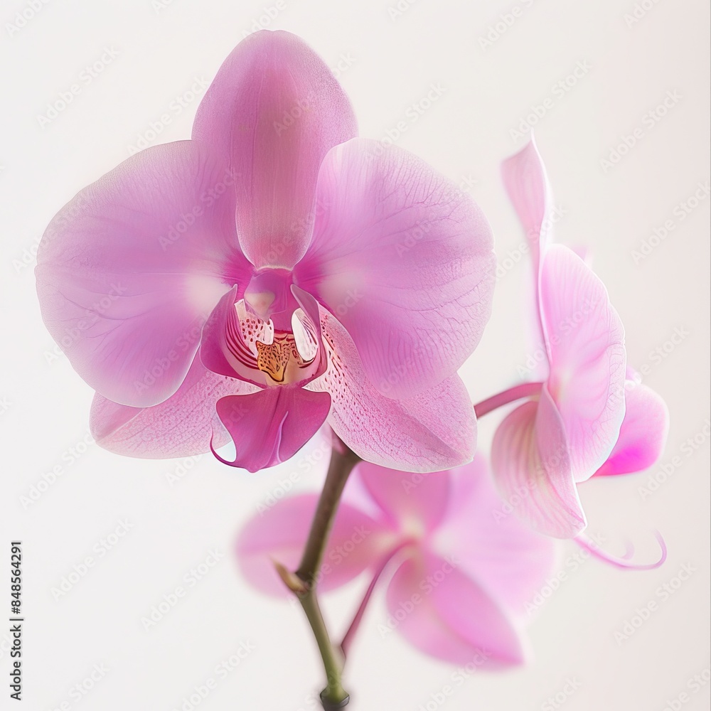 Obraz premium flower Photography, Phalaenopsis, Close up view, Isolated on white Background