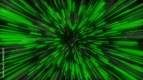 Green Glow Lines Looping Background