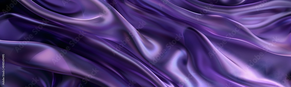 Obraz premium Purple background with swaying cloth.