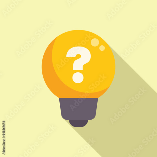 Light bulb containing a question mark symbolising finding a solution to a problem