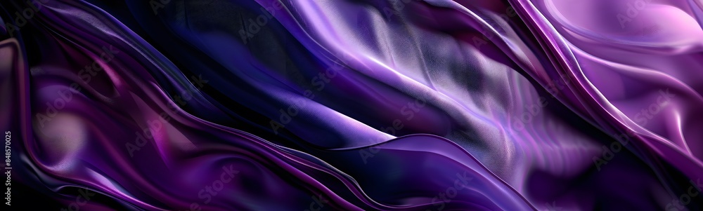 Fototapeta premium Purple background with swaying cloth.