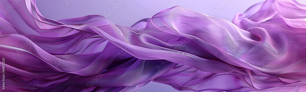 Obraz premium Purple background with swaying cloth.