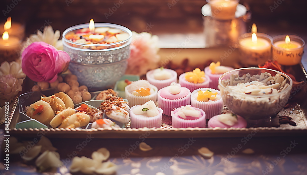 festive indian wedding food, generative ai festive indian wedding food, generative ai