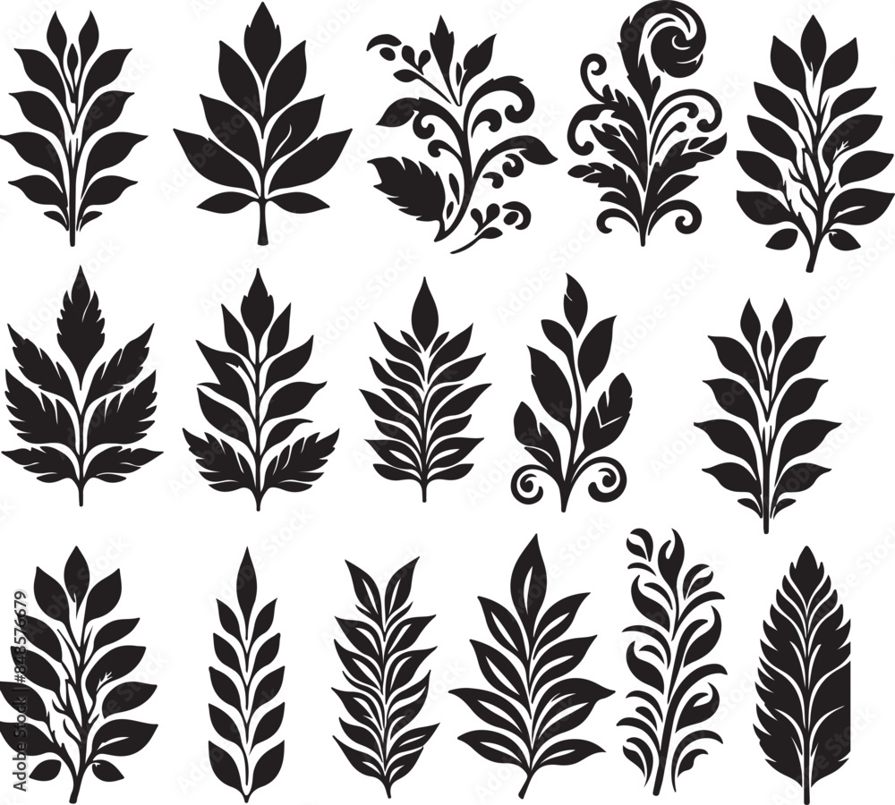 seamless pattern with leaves. seamless pattern with leaves.