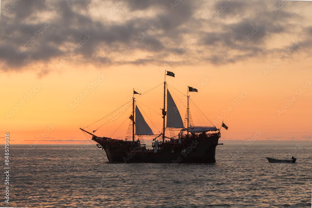 ship setting sail ship setting sail
