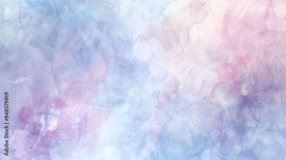 Fototapeta premium Abstract Watercolor Background with Blue and Pink Hues